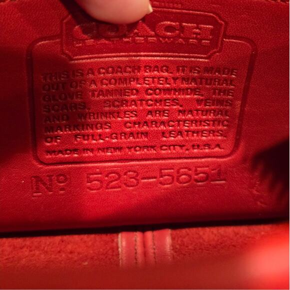 Vintage Coach Zip Pouch 9655 | Made in NYC - Picture 7 of 7